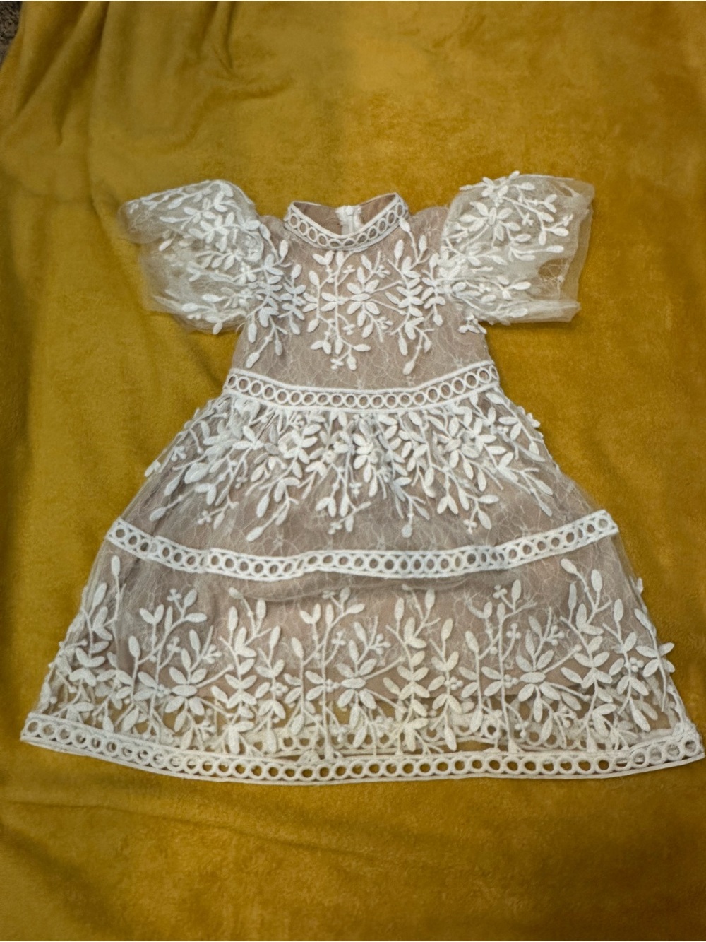 Ivy City Co Mini Sicily Dress White Champagne 2T
